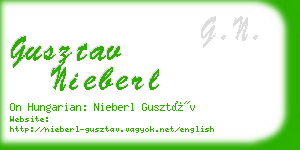 gusztav nieberl business card